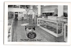 Cheyenne Wyoming WY Vintage Postcard Western Ranchman Outfitters Interior View