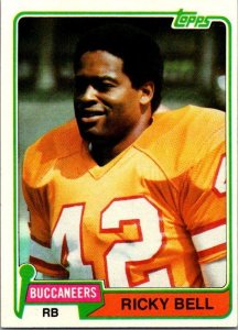 1981 Topps Football Card Ricky Bell Tampa Bay Buccaneers sk60113