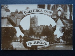 FAIRFORD 5 Image Multiview inc THE BROAD BOARD & HIGH STREET - Old RP Postcard