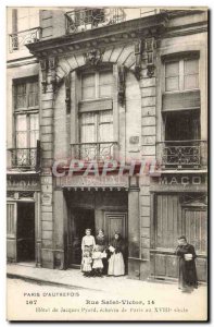 Old Postcard Paris D & # 39Autrefois Rue Saint Jacques Victor Hotel Pyrard wr...