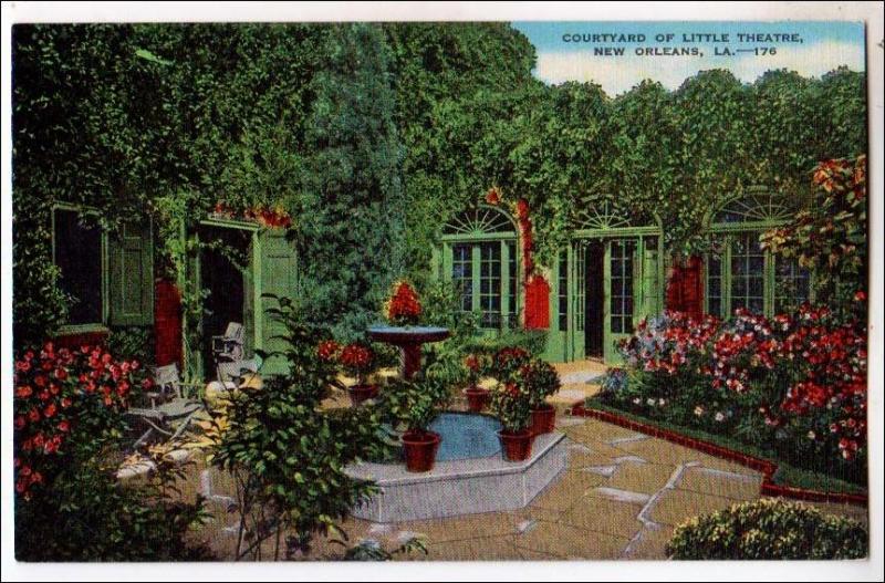 Courtyard of Little Theatre, New Orleans LA