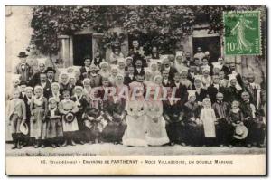 Surroundings of Parthenay Postal Old country Noce Map a double wedding