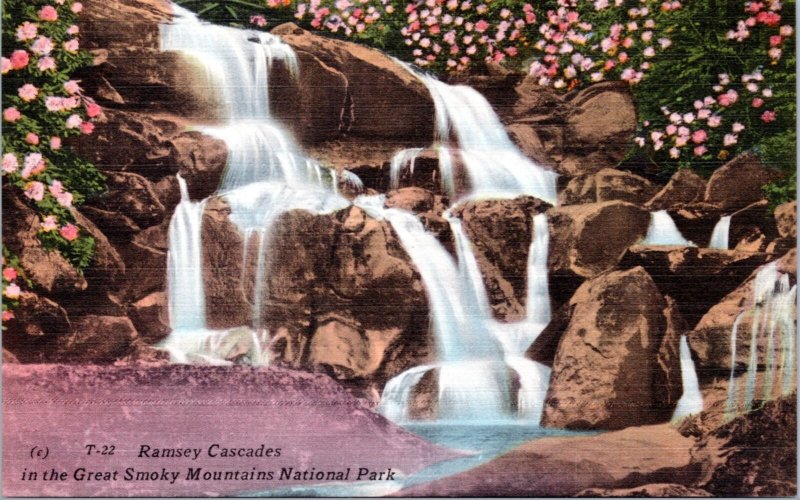 Postcard Great Smokey Mountains -  Ramsey Cascades