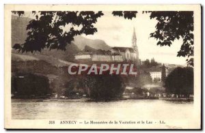 Old Postcard Annecy The Monastery of the Visitation and the Lake