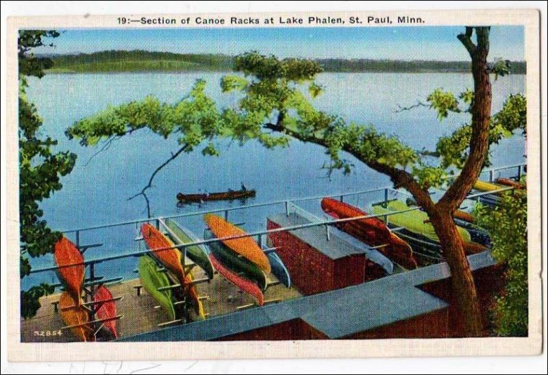 Canoe Racks, Lake Phalen, St Paul Minn