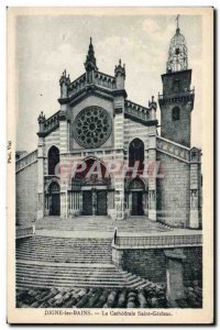 Old Postcard Digne Les Bains La Cathedrale Saint Gerome