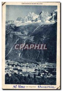 Old Postcard Chamonix Needles