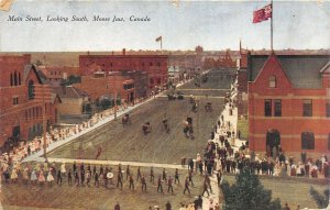 Moose Jaw Canada 1909 Postcard Main Street Looking South Parade