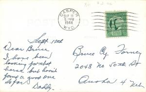 Douglas Wyoming~Natural Bridge~1944 Postcard RPPC