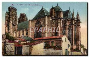 Toul Old Postcard The Cathedral St Etienne