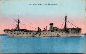 LE RHIN - Navire Ecole Belge Boat Bateau - SHIP POSTCARD - VINTAGE