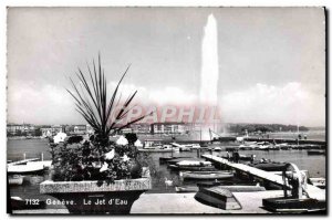 Modern Postcard Geneva Jet d & # 39Eau