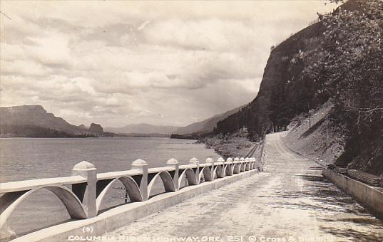 Columbia River Highway Oregon Real Photo