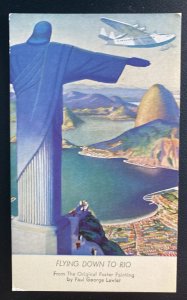 Mint Brazil Picture Postcard Flying To Dio Original Poster Painting