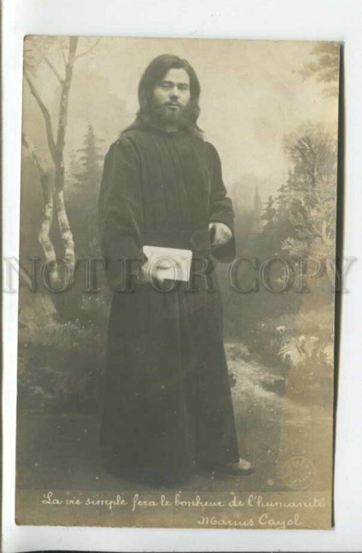 440164 MARIUS CAYOL French Vegan Lifer Nature Apostle Vintage PHOTO postcard