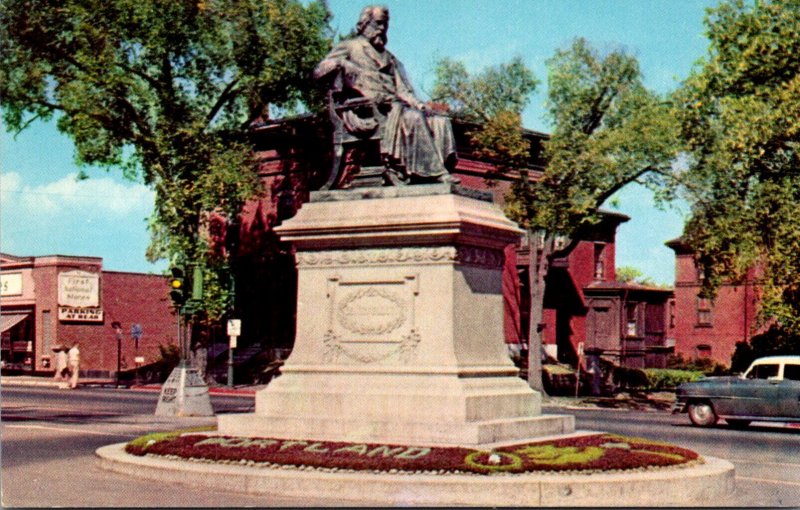 Maine Portland Longfellow Square Longfellow Monument