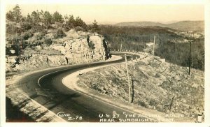 Tennessee Sunbright US 27 Airline Route Cline 1940s RPPC Photo Postcard 22-2380