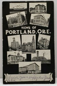 Oregon - 1906 Views of Portland Oregon Multi View UDB Postcard G13