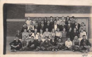 Adrian? Michigan~Brandeberry? High School Class~Two Flappers Postcard RPPC 1921 