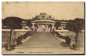 Old Postcard Schloss Sanssouci Potsdam Mit Freitreppe