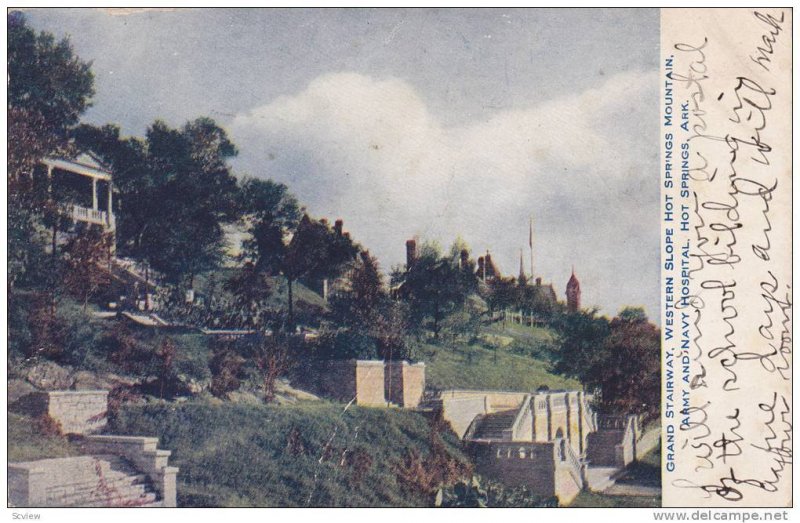 Grand Stairway, Western Slope Hot Springs Mountain, Army and Navy Hospital, H...