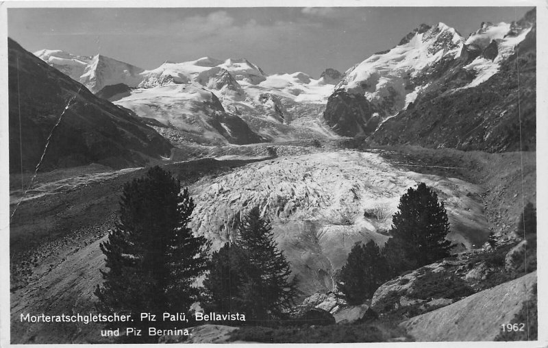 Lot 68 morteratschgletscher piz palu bellavista bernina switzerland real photo 