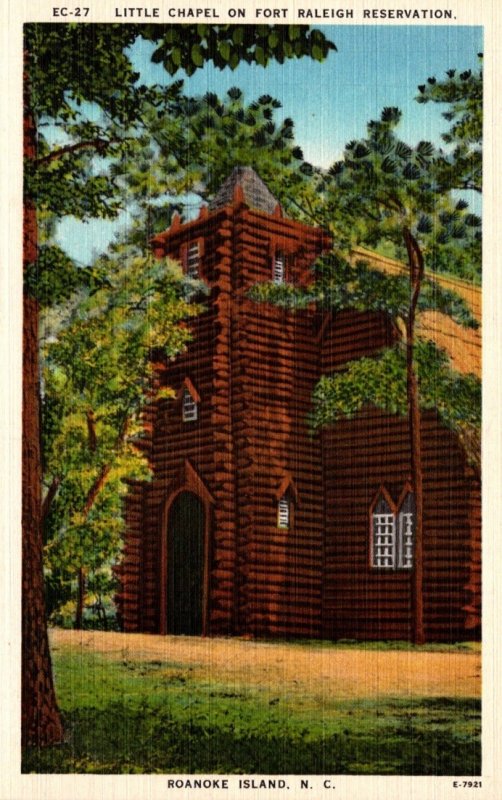 North Carolina Roanoke Island Little Chapel On Fort Raleigh Reservation