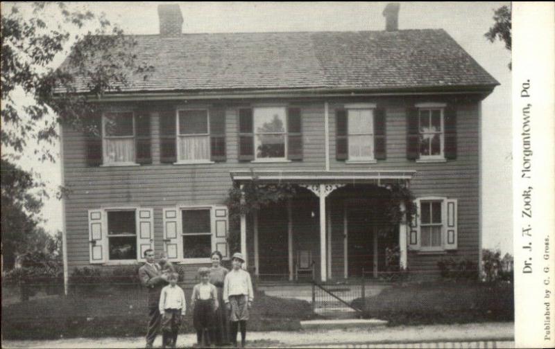 Morgantown PA Dr. Zook Home c1905 Postcard