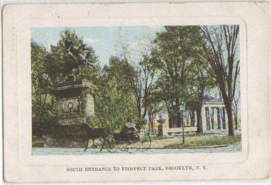 South Entrance Prospect Park Brooklyn NY 1910