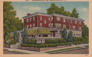 Postcard Hendersonville Inn Hendersonville NC