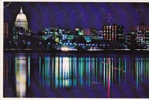 Wisconsin Madison Downtown From Across Lake Monona