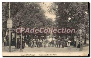 Postcard Old ANGOULEME park ride