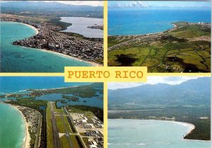 2~4X6 Postcards Puerto Rico AIRPORT & AERIAL VIEWS~San Juan CRISTO STREET SCENE