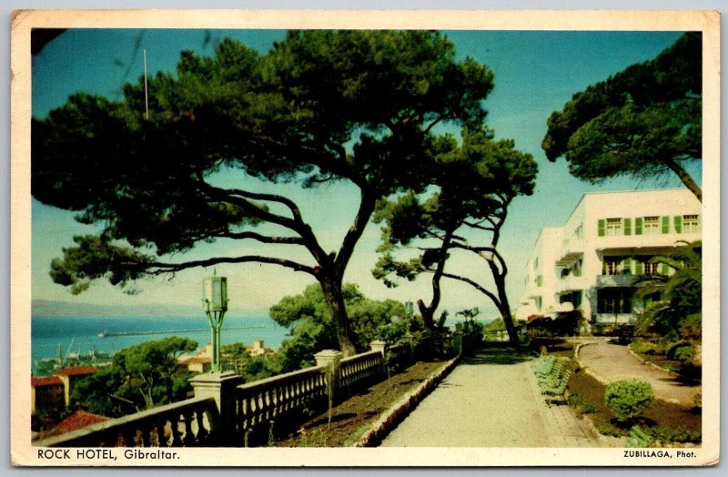 Gibraltar 1962 Postcard Rock Hotel