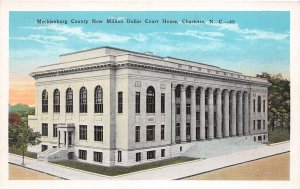 J51/ Charlotte North Carolina Postcard c10 Mecklenburg County Court House193