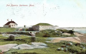 Vintage Postcard 1909 Fort Phoenix Fairhaven Massachusetts The Metropolitan News