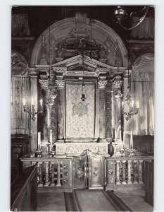 Postcard Holy Ark with the Bible, Levantine Synagogue, Venice, Italy