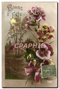 Old Postcard Fantasy Flowers