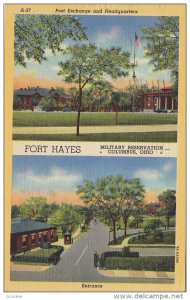 Post Exchange, Headquarters, Fort Hayes, Military Reservation, COLUMBUS, Ohio...