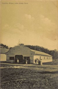 J80/ Brady Lake Kent Ravenna Ohio Postcard c1910 Bowling Alley 234