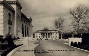 Washington DC Pan-American D.A.R. Hall Real Photo RPPC Vintage Postcard