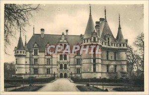 Postcard Old Chateau of Azay le Rideau (I and L) North Face