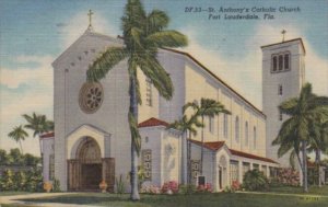 Florida Fort Lauderdale St Anthony's Catholic Church 1952 Curteich