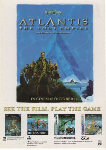 Walt Disney Atlantis The Film & Game Launch Advertising Postcard
