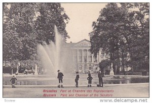 Park & Chamber Of The Senators, Brussels, Belgium, 1900-1910s