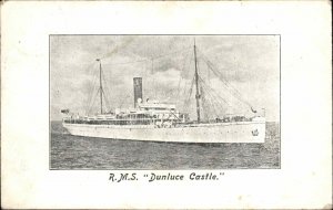Steamer Steamship RMS Dunluce Castle c1910 Vintage Postcard