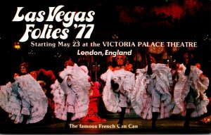 England London Victoria Palace Theatre Las Vegas Folies '77 French Can Can