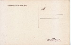 France Postcard - Bordeaux - Le Jardin Public     XX884