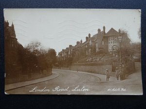 Bedfordshire LUTON London Road c1921 RP Postcard by A.E. Nicholls