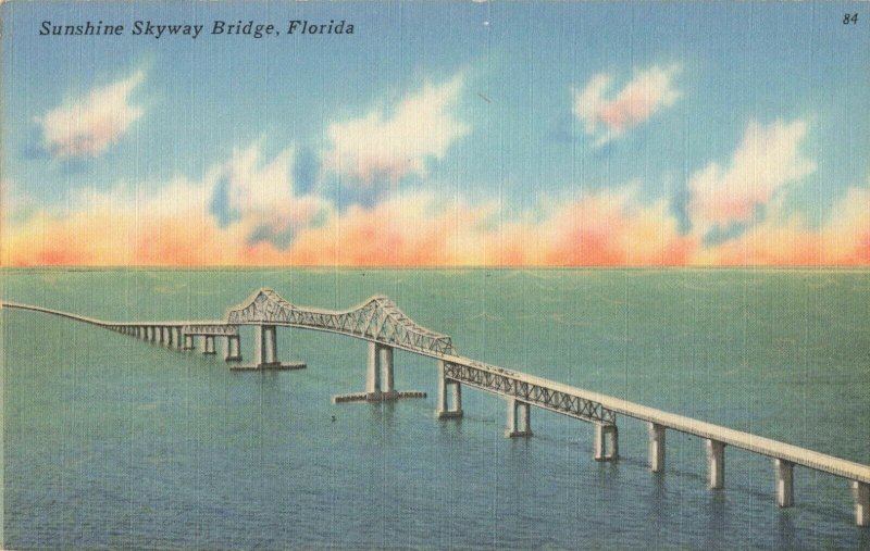 Postcard Sunshine Skyway Bridge Florida